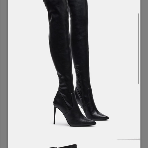 Steve Madden Thigh High Boots - VAVA BLACK PARIS - Picture 6 of 14